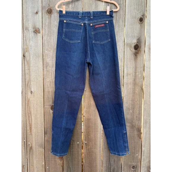 Vintage Shades‎ brand Jeans Womens Dark Wash High Waist Zipper Ankle 80s - Picture 2 of 7